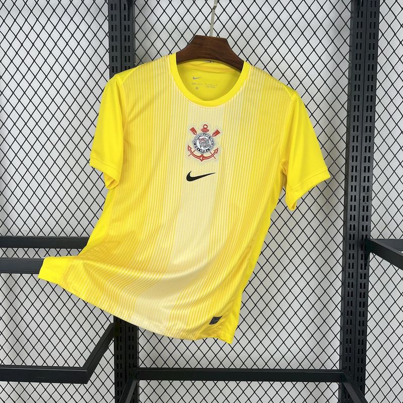 AAA Quality Corinthians 25/26 GK Yellow Soccer Jersey